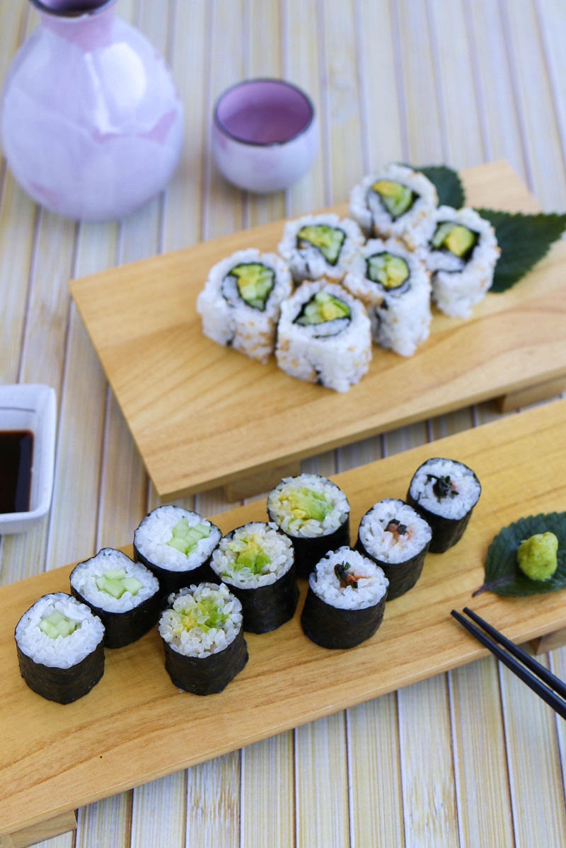 Veggie-sushi-roll